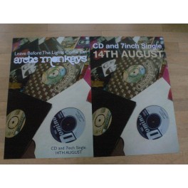 Arctic Monkeys 'Leave Before The Lights Come On' 2 x promo posters