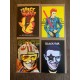 Set of four Butcher Billy Bowie cards
