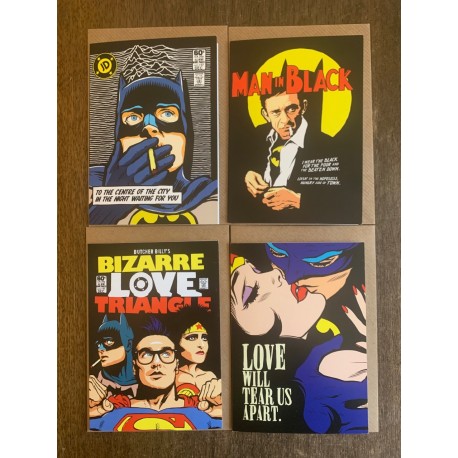 Set of four Butcher Billy Batman related cards